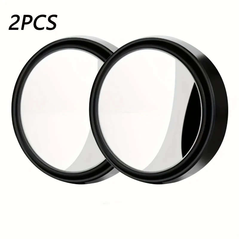 2pcs 360 Degree Adjustable Wide-Angle Round Rearview Mirror