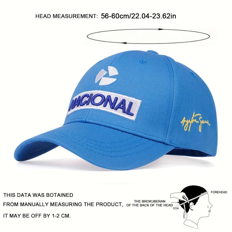 1pc Men'S NATIONAL Embroidered Baseball Cap