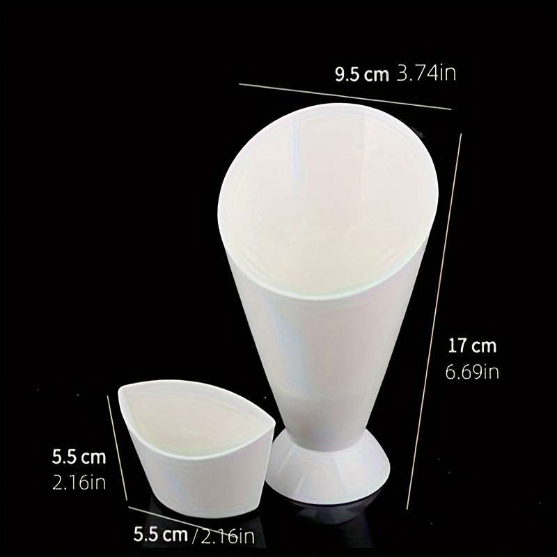 1pc Rectangular Plastic Snack Cup with Lid