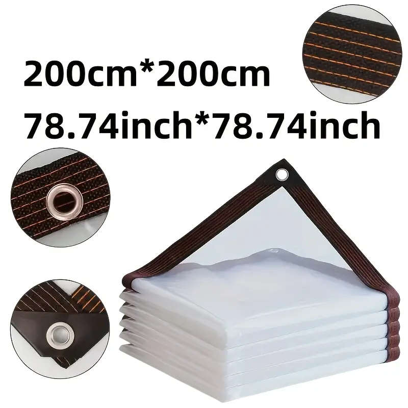 1pc Of Transparent Waterproof Tarpaulin Oilcloth Covering Film