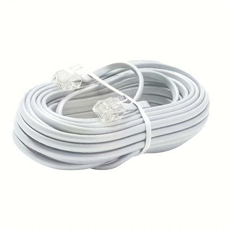 1pc 12m RJ11 Telephone Internet Cable