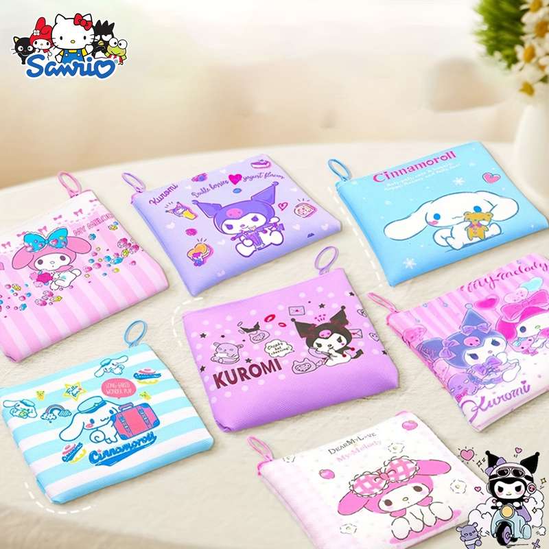 1pc Sanrio Hello Kitty Kuromi Melody Coin Purse Cute Coin Bag