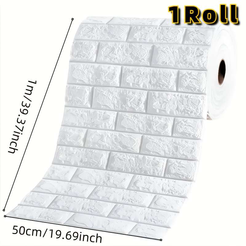 1pc 3D Wall Tile Stickers 50x100cm