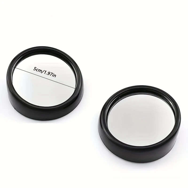2pcs 360 Degree Adjustable Wide-Angle Round Rearview Mirror