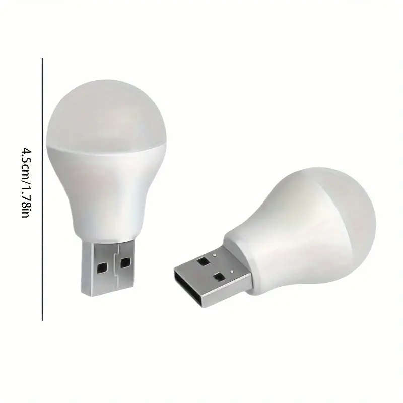 1pc Smart Mini USB Night Light Warm White Eye Light