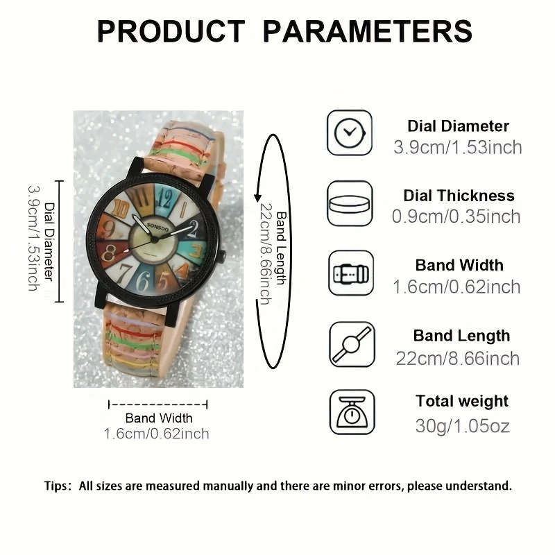 1Pc Women'S Wooden Quartz Wrist Watch