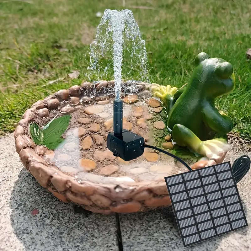 1pc 1.5W Mini Outdoor Solar Fountain Pump DIY Set