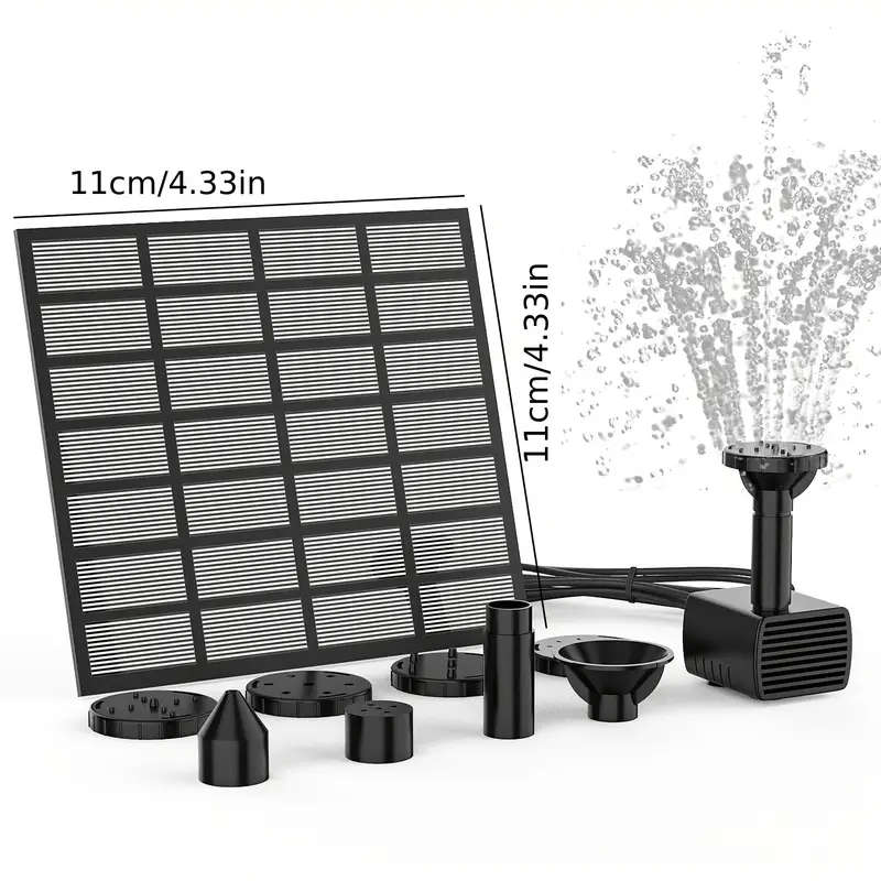 1pc 1.5W Mini Outdoor Solar Fountain Pump DIY Set