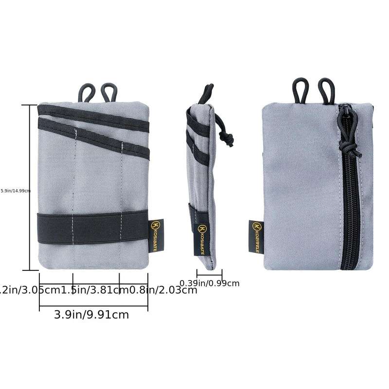 1pc EDC Pouch EDC Pocket Organizer Mini Tool Pouch With 4 Pockets For Knife Flashlight Card