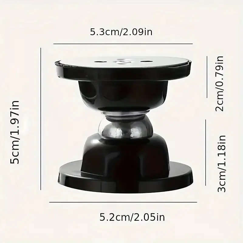 1pc Magnetic Door Stop Strong Metal Construction Floor Wall Mountable