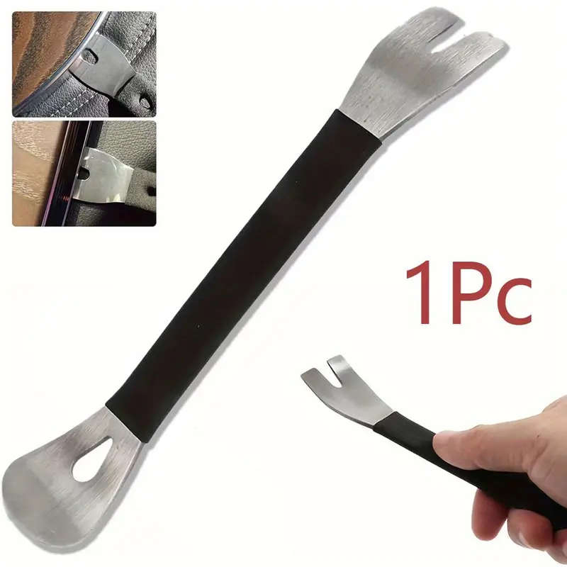 1pc Stainless Steel Car Trim Removal Tool Easy Clip Panel Fastener Pry