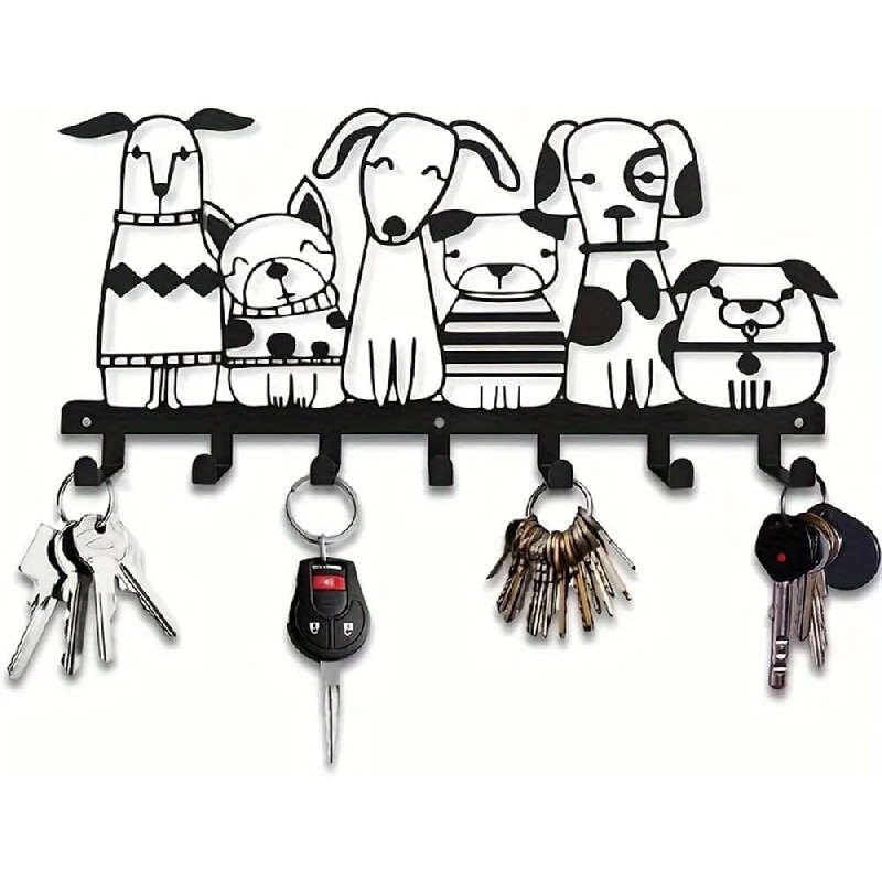 Charming Rustic Metal Key And Hat Hook