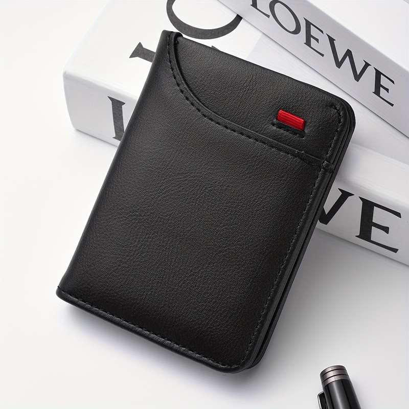 1pc DEABOLAR Slim Retro WalletLightweight Credit Card Holder with Multiple Compartments ID Driver