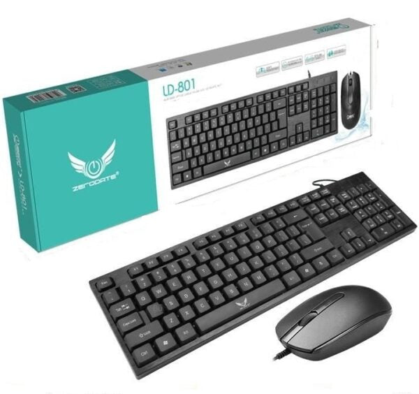 LD-801 Wired USB Keyboard & Mouse Set