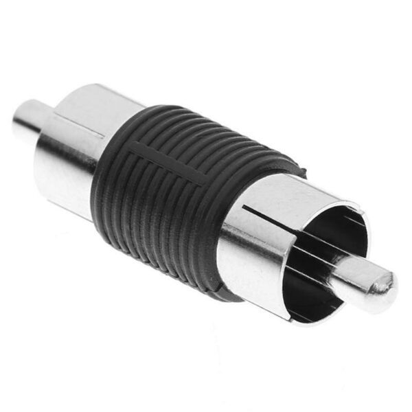 100 pcs RCA Male to Male AV Audio Video Plug Jack Extension Cable Connectors