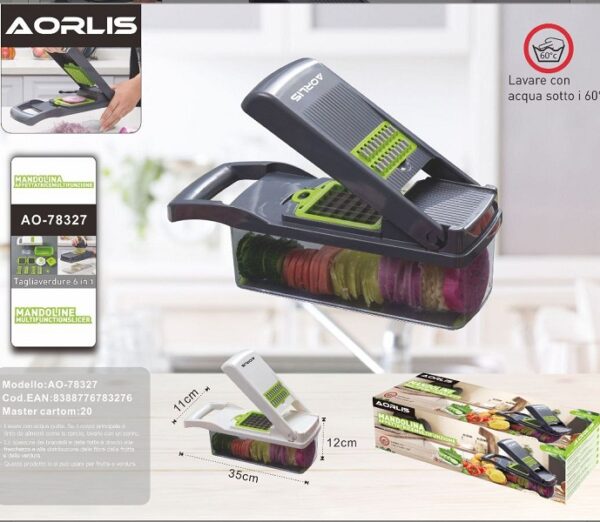 Aorlis AO-78327 Multifunctional Vegetable Cutter 9 In 1