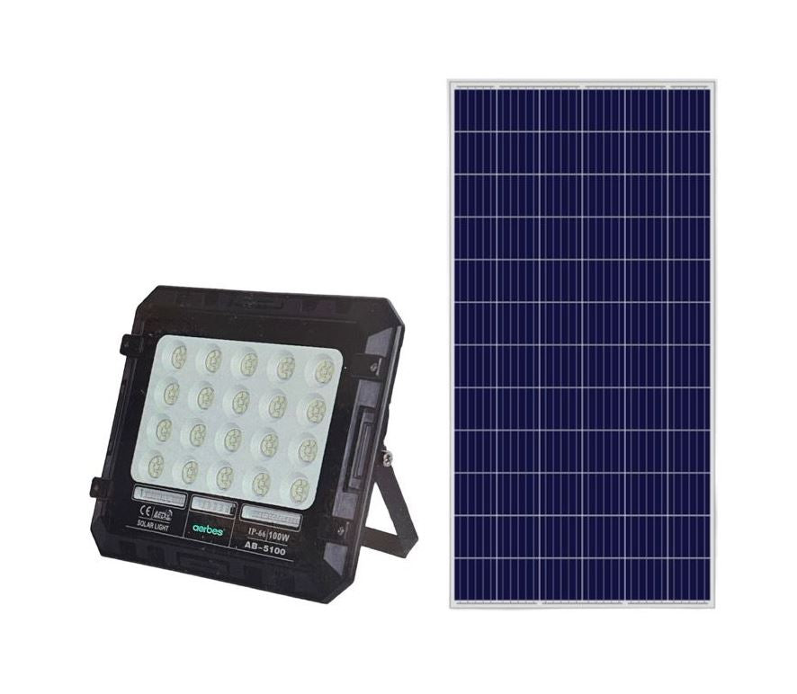 Aerbes AB-T5100 Solar Powered Flood Light 100W