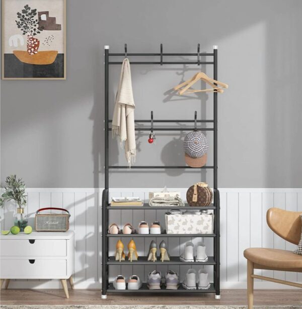 XF0868 TW4-65 Mutli-functional 4-Tier Hat & Shoe Rack