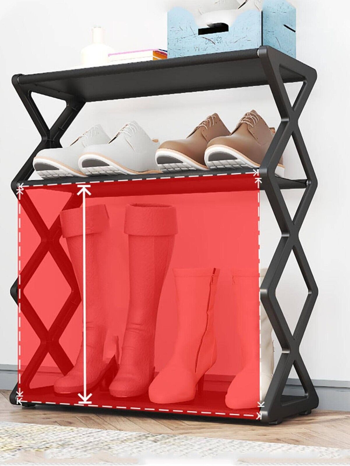 Modern Shoe Rack Minimalist Plain Multi-layer Shoe Storage Rack For Home
