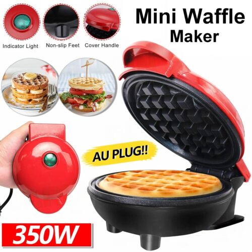Mini Waffle Maker Non Stick Pan Pancake Cake Breakfast Making Machine