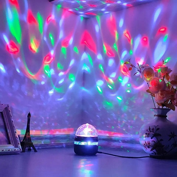 Aerbes AB-WT02 360° Rotation RGB Mini Magic Ball Light