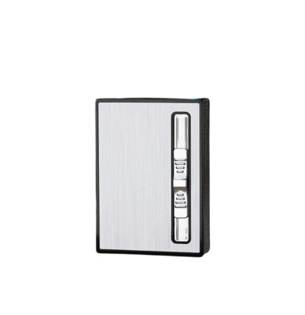 1831384 Cigarette Holder Case with Gas Refillable Lighter, Fits 10 Cigarettes YH-034