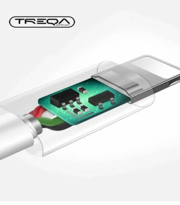 Treqa CA-820 Data & Charging Cable 3 in 1 Lightning Pin, V8 And Type C 2A
