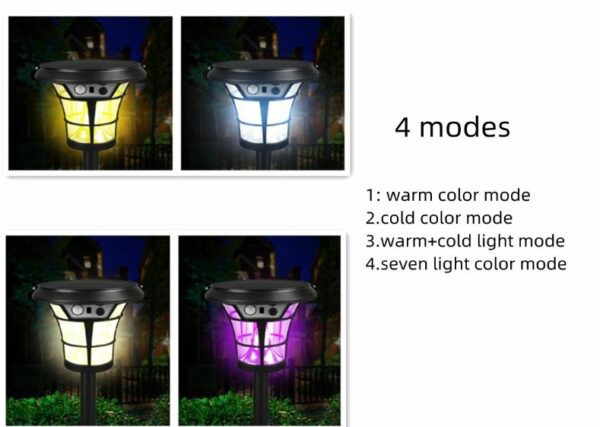 FA-XQ-Y10 Solar Powered Lantern Light With Sensor 40 White LED + 4RGB