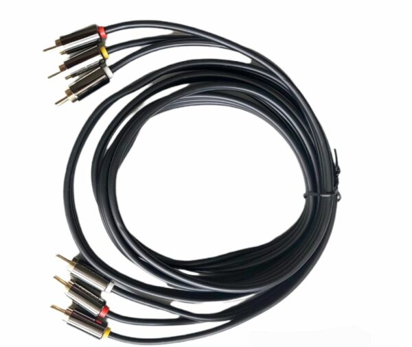 Aerbes AB-S051 3RCA Male To 3RCA Male Cable 1.8M