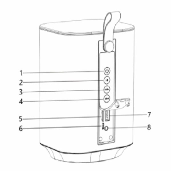 Aerbes AB-DN05 Wireless Bluetooth 5.0 TWS Speaker