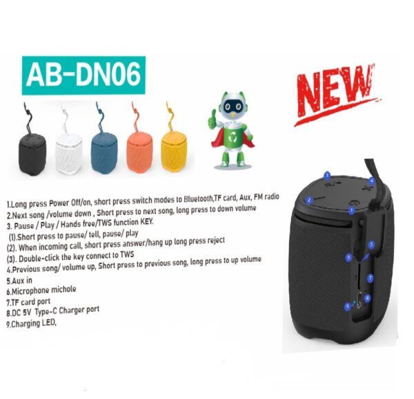 Aerbes AB-DN06 Wireless Bluetooth 5.1 RGB Speaker