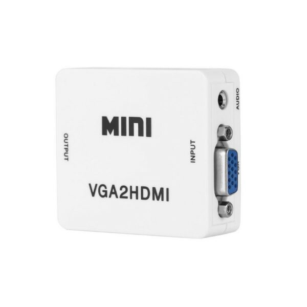 Treqa HDV-552 VGA To HDMI Converter Adapter 1080P Audio Connector