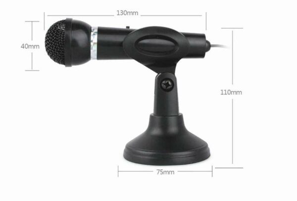 YW-30 3.5mm Plug Condenser Microphone Home Stereo Recording Microphone Interview Mic