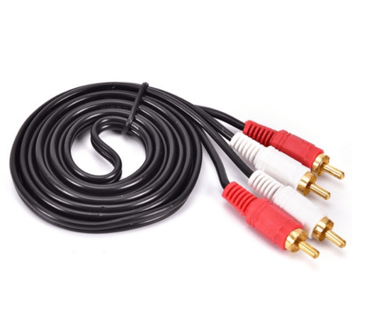 2 RCA to 2 RCA Cable for Audio 1.5m