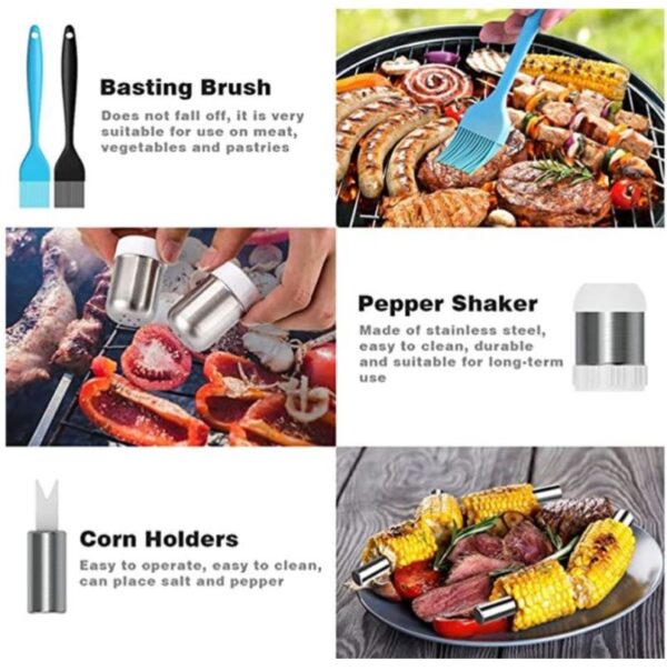 1831516 Stainless Steel Braai BBQ Tools Set Accessories 25pcs