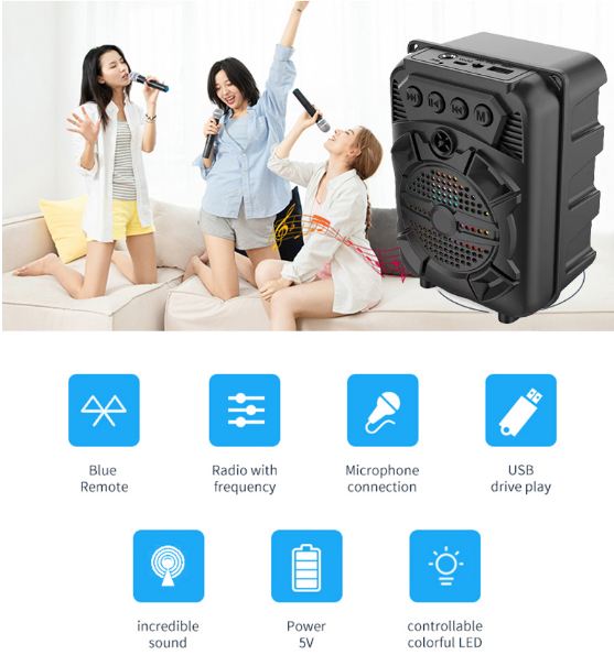 ZQS1315 Multi-Media RGB Bluetooth Speaker