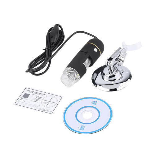 500X 8 LED USB Digital Microscope Endoscope Zoom Camera Magnifier + Stand