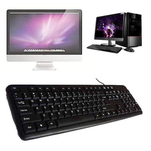 USB Wired Multimedia Gaming Waterproof Keyboard
