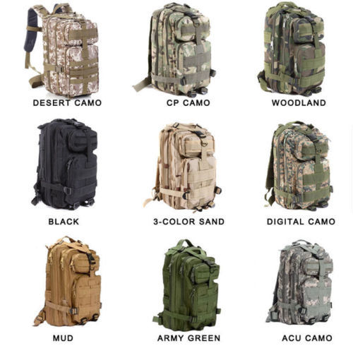 Backpack Military Tactical Sport Rucksack Outdoor Travel Camping