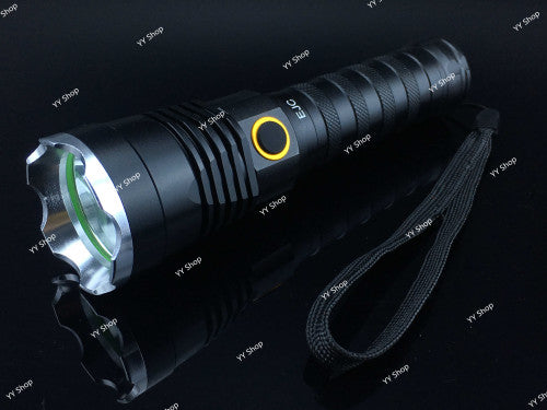 LED Torch Rechargeable Flashlight Aluminium Alloy Multipurpose Flashlight