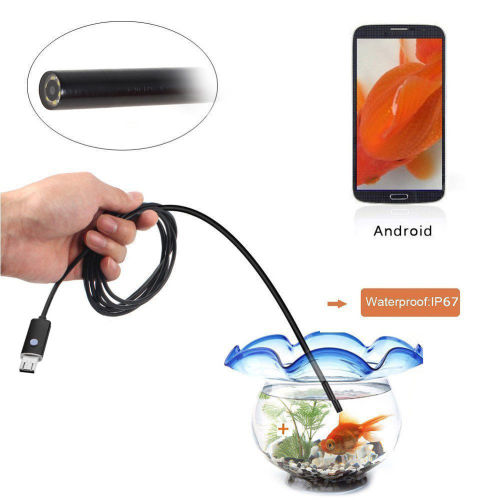 USB Wire Endoscope Camera 6 LED 5.5mm Waterproof For Android