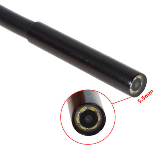 USB Wire Endoscope Camera 6 LED 5.5mm Waterproof For Android