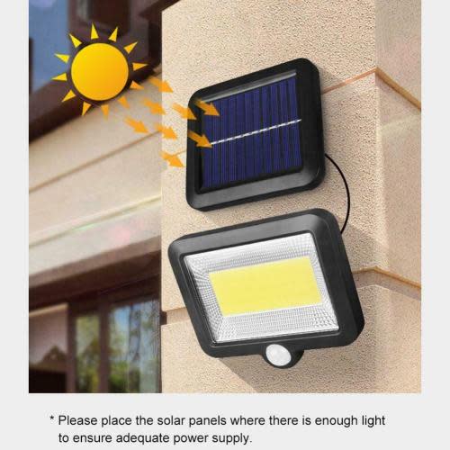 Solar Light Motion Sensor Waterproof Outdoor Path Night Lighting Lamp COB 100LED