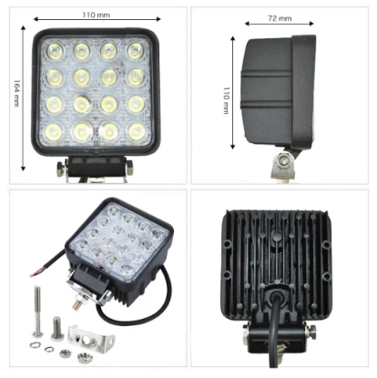 48W Work Night LED Light Led Daytime Running Lights