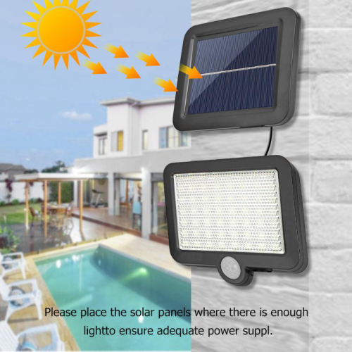 COB 56 LED Solar Split Lamp Motion Sensor Waterproof Outdoor