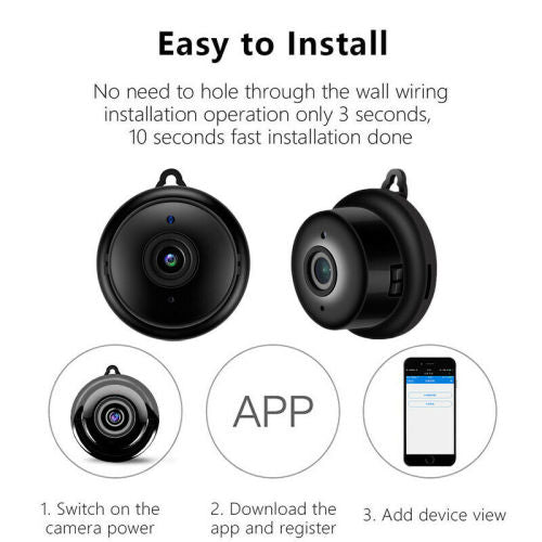 Mini Wireless WIFI IP Camera HD 1080P Smart Home Security Camera Night Vision DV