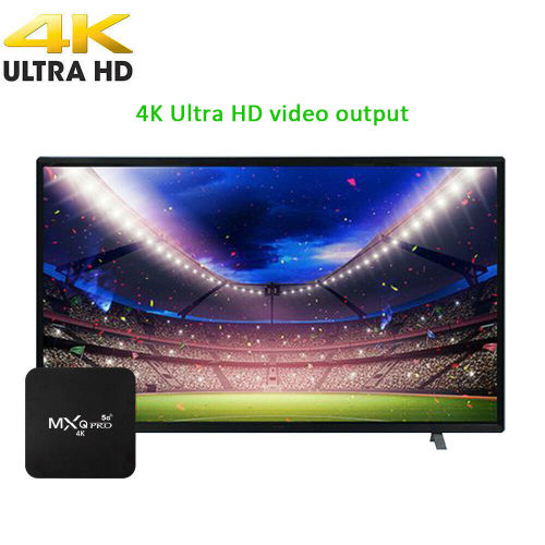 MXQ Pro 4K Ultra HD 64Bit Wifi Android 7.1 Quad Core Smart TV Box Media Player