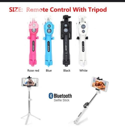 4 In 1 Multifunctional Selfie Stick Bluetooth Tripod Monopod Remote Shutter Extendable