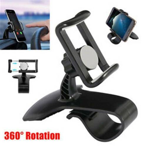 Mobile Phone Holder Dashboard Clamp GPS Mount Universal 360 In-Car Dash Non-Slip