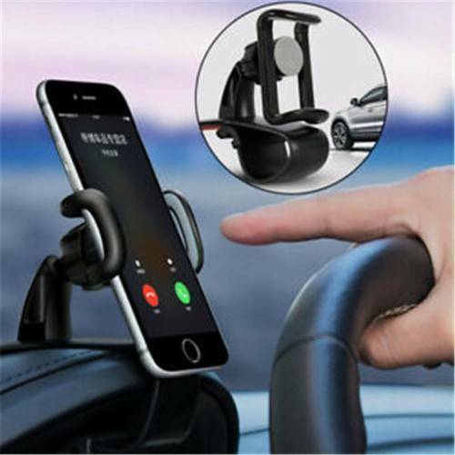 Mobile Phone Holder Dashboard Clamp GPS Mount Universal 360 In-Car Dash Non-Slip